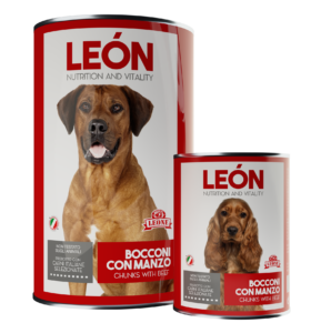 Mangimi Leone Leòn Petfood DOG BEEF CANS